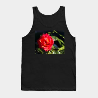 Glowing bright red rose Tank Top